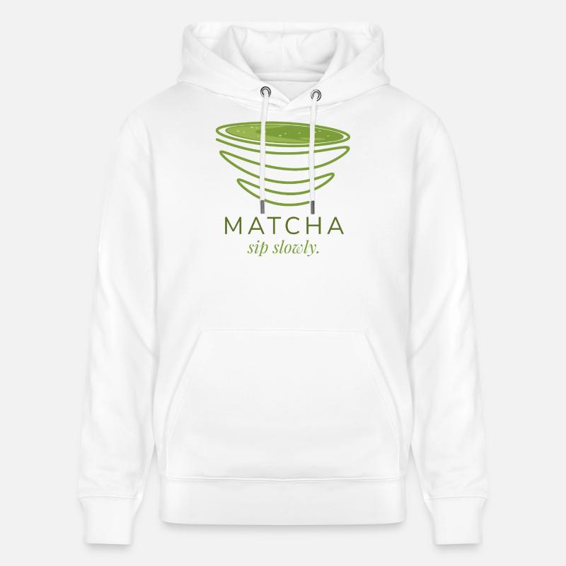 Le Matcha - Sweat à capuche bio CRUISER Stanley/Stella Unisexe - blanc
