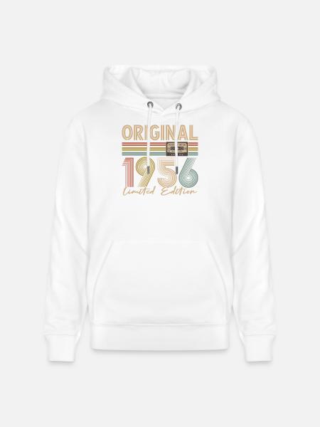 70e anniversaire, 70 ans - Sweat à capuche bio CRUISER Stanley/Stella Unisexe - blanc