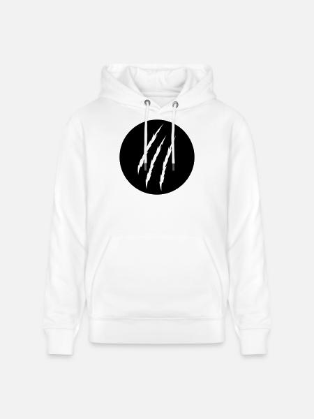 claw - Stanley/Stella CRUISER Unisex Organic Hoodie - white