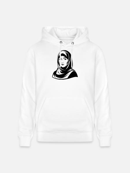 Hijab Woman - Stanley/Stella CRUISER Unisex Organic Hoodie - white