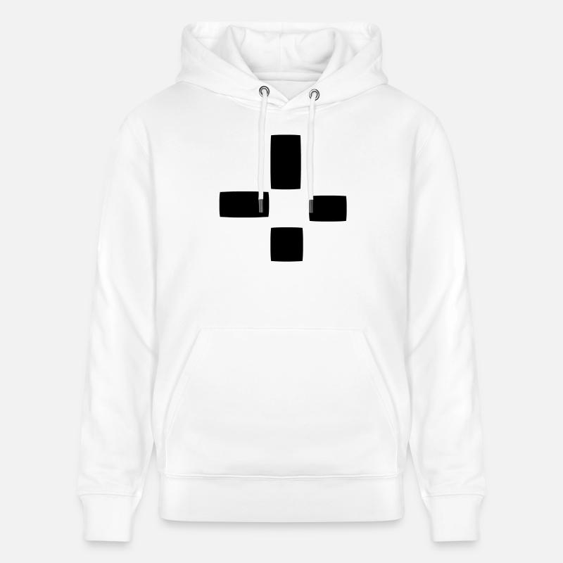 Square Pattern Four Shapes Shape - Stanley/Stella CRUISER Unisex Organic Hoodie - white