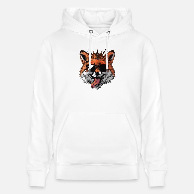 Bande dessinée Fox - Sweat à capuche bio CRUISER Stanley/Stella Unisexe - blanc