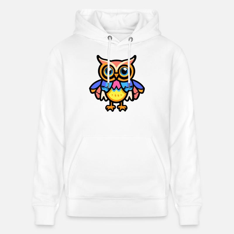 Eule Halloween Comic Lustig - Stanley/Stella Unisex Bio-Hoodie CRUISER  - Weiß