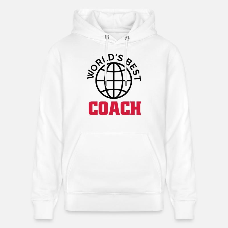 worlds best coach - Sweat à capuche bio CRUISER Stanley/Stella Unisexe - blanc