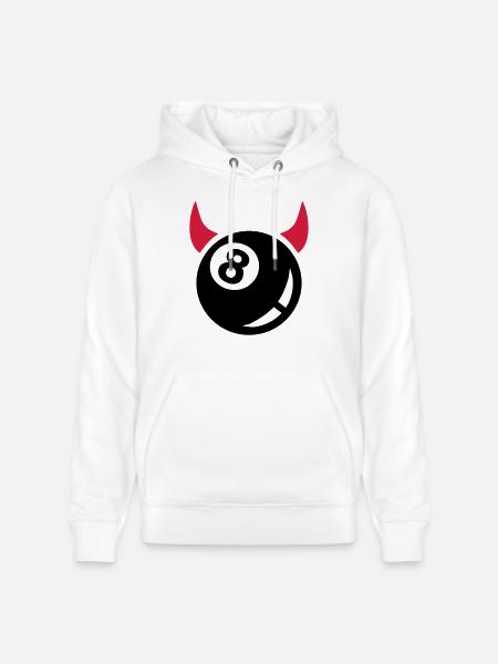 Pool Billards - Stanley/Stella CRUISER Unisex Organic Hoodie - white