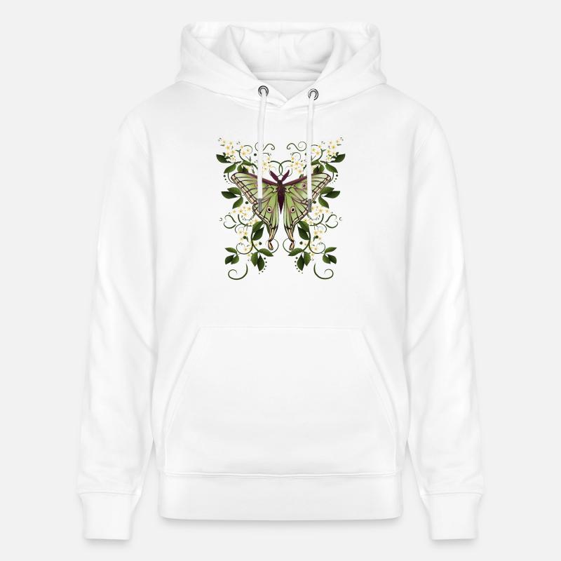papillon papillon papillon papillon - Sweat à capuche bio CRUISER Stanley/Stella Unisexe - blanc