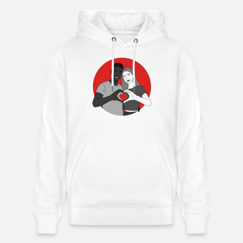 L’amour est l’amour - Sweat à capuche bio CRUISER Stanley/Stella Unisexe - blanc