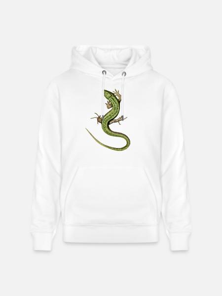 Lizard - Stanley/Stella CRUISER Unisex Organic Hoodie - white