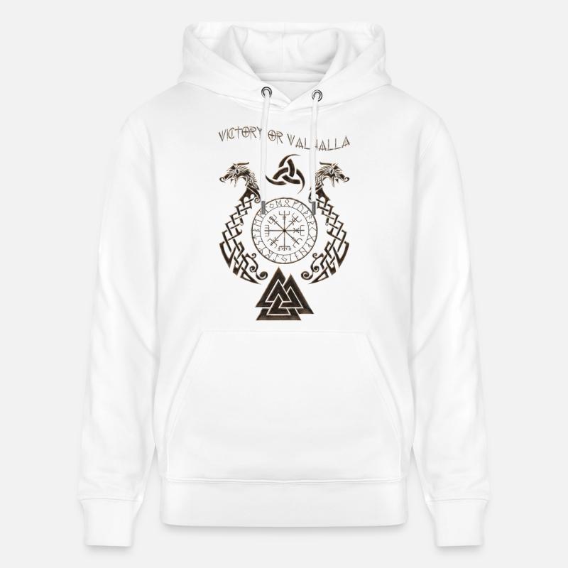 Wikinger-Symbol - Stanley/Stella Unisex Bio-Hoodie CRUISER - Weiß