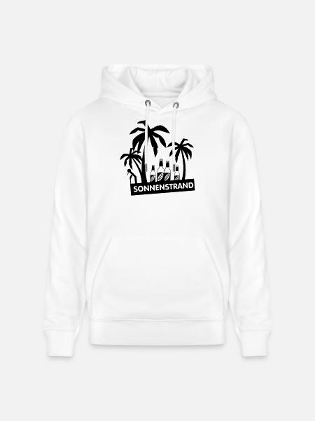 Malle,mallorca,party,gold beach,2014,holiday,drink - Stanley/Stella CRUISER Unisex Organic Hoodie - white