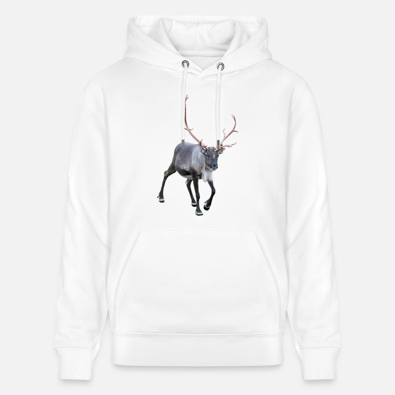 renne - Sweat à capuche bio CRUISER Stanley/Stella Unisexe - blanc