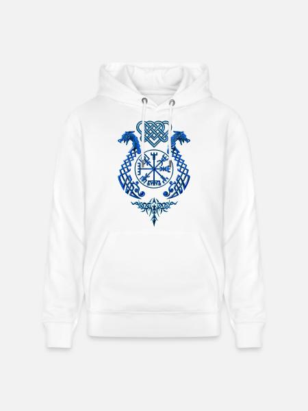 DrachenSymbol - Stanley/Stella Unisex Bio-Hoodie CRUISER - Weiß