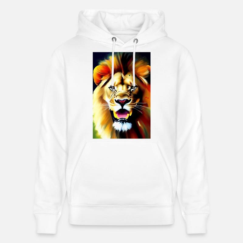 Le Roi Lion - Sweat à capuche bio CRUISER Stanley/Stella Unisexe - blanc