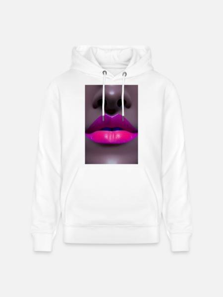 Embrasser la bouche - Sweat Ă capuche bio CRUISER Stanley/Stella Unisexe - blanc