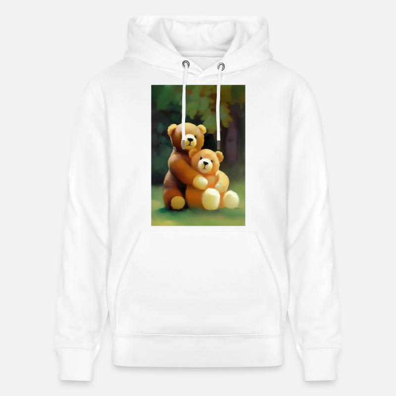 Nounours - Sweat à capuche bio CRUISER Stanley/Stella Unisexe - blanc