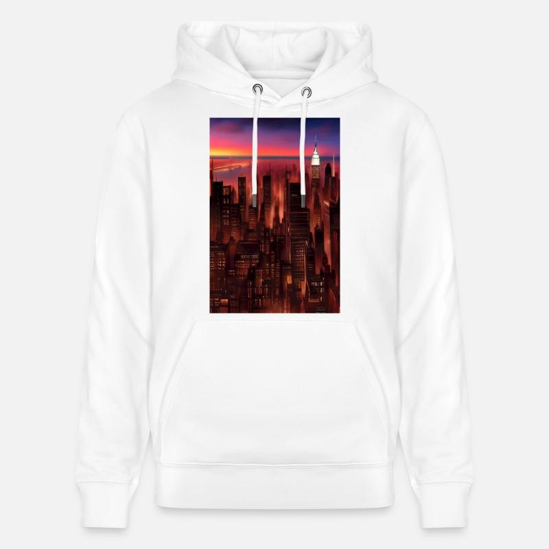 New York City Skyline - Stanley/Stella Unisex Bio-Hoodie CRUISER  - Weiß