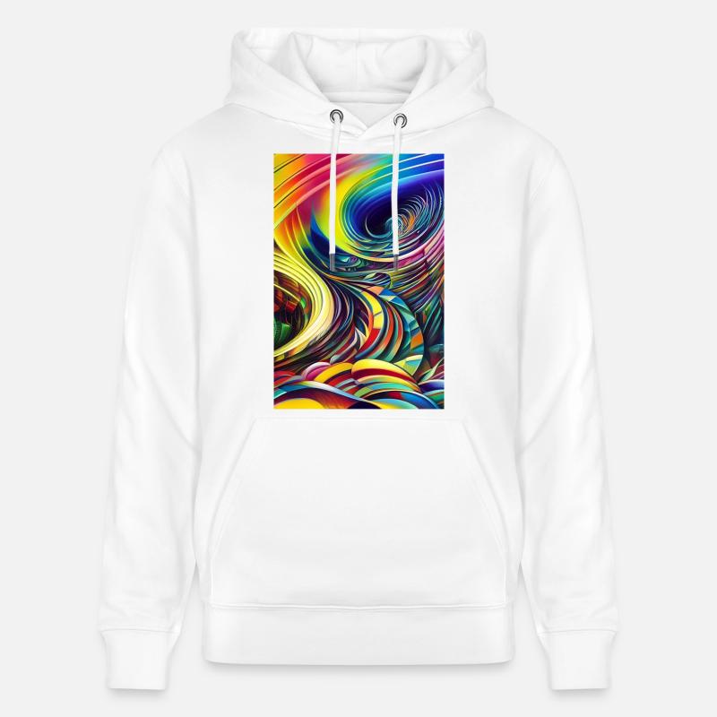Abstrakte Kunst - Stanley/Stella Unisex Bio-Hoodie CRUISER  - Weiß