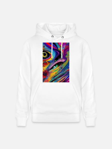 Abstract art - Stanley/Stella CRUISER Unisex Organic Hoodie - white