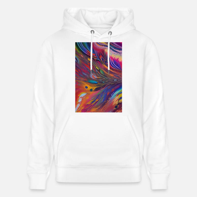 Abstrakte Kunst - Stanley/Stella Unisex Bio-Hoodie CRUISER  - Weiß