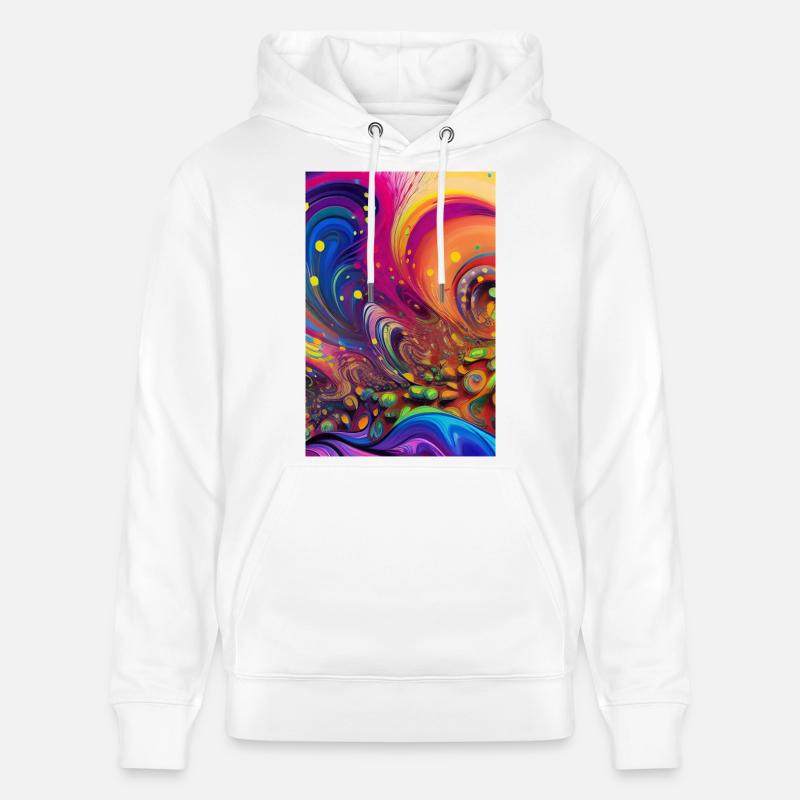 Abstrakte Kunst - Stanley/Stella Unisex Bio-Hoodie CRUISER  - Weiß