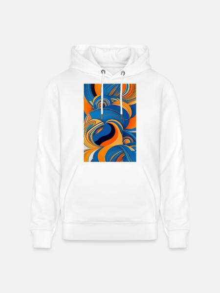 Abstract art - Stanley/Stella CRUISER Unisex Organic Hoodie - white
