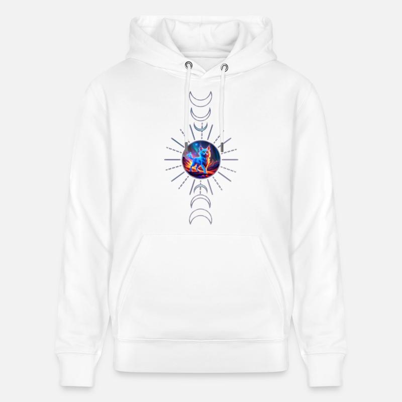 Merveilleux chat bleu. - Sweat à capuche bio CRUISER Stanley/Stella Unisexe - blanc