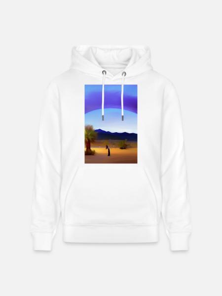 Arabian Desert - Stanley/Stella CRUISER Unisex Organic Hoodie - white