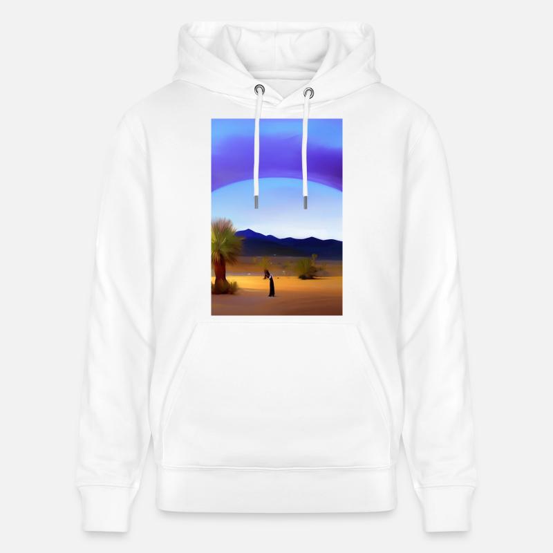 Désert d’Arabie - Sweat à capuche bio CRUISER Stanley/Stella Unisexe - blanc