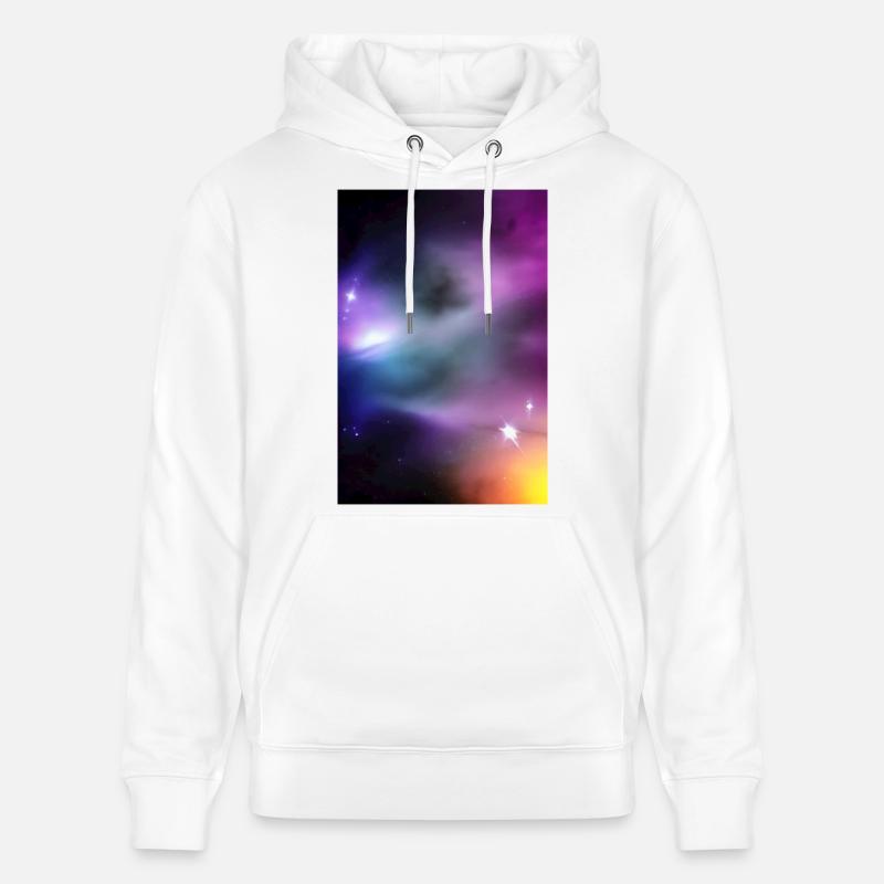 Image de la galaxie - Sweat à capuche bio CRUISER Stanley/Stella Unisexe - blanc