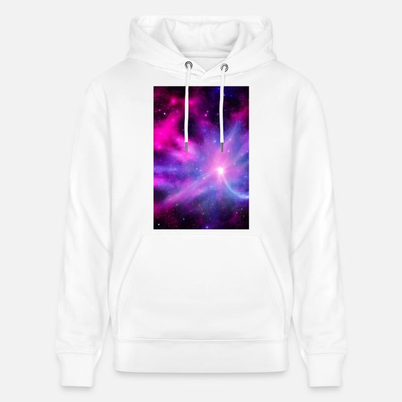 Image de la galaxie - Sweat à capuche bio CRUISER Stanley/Stella Unisexe - blanc