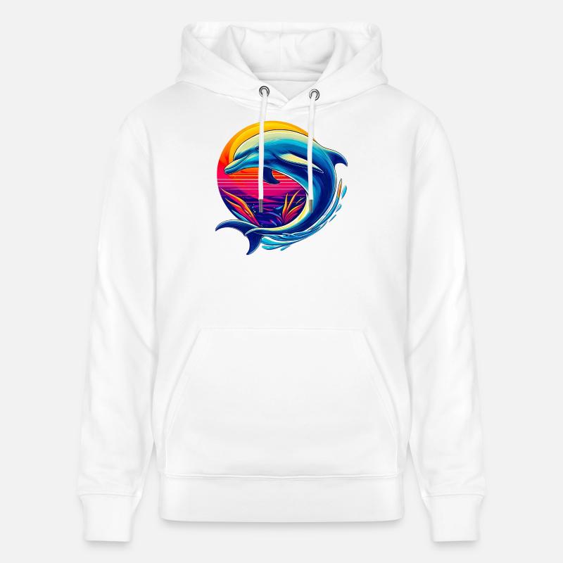 Delfin - Stanley/Stella Unisex Bio-Hoodie CRUISER  - Weiß
