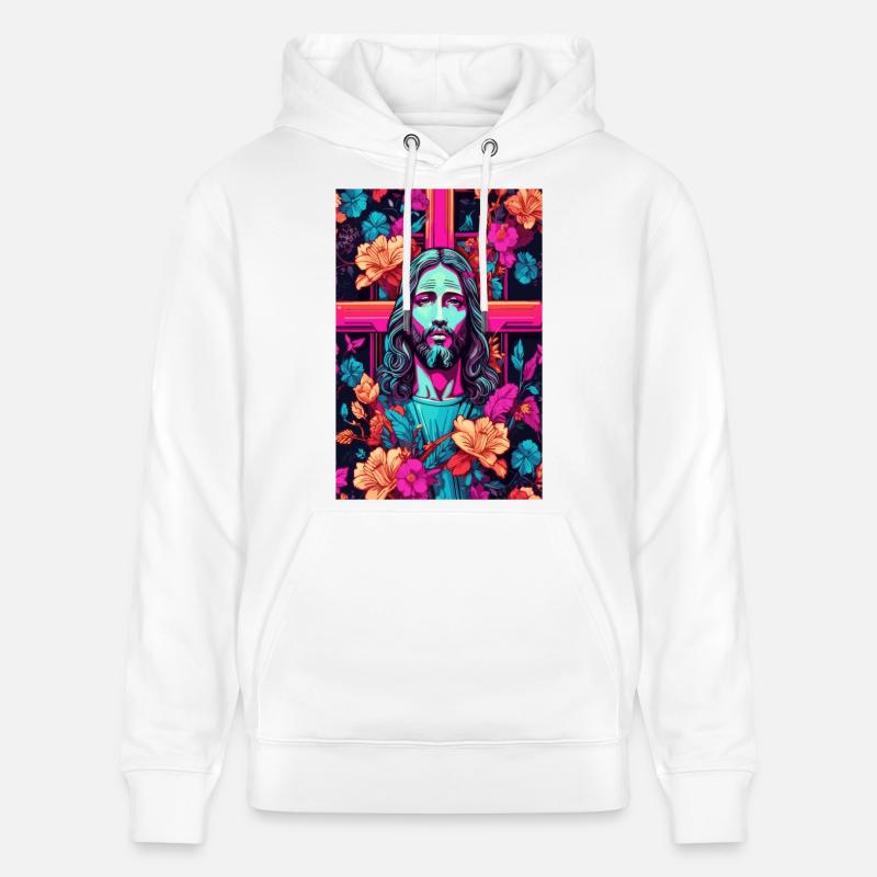 Mon Dieu - Sweat à capuche bio CRUISER Stanley/Stella Unisexe - blanc