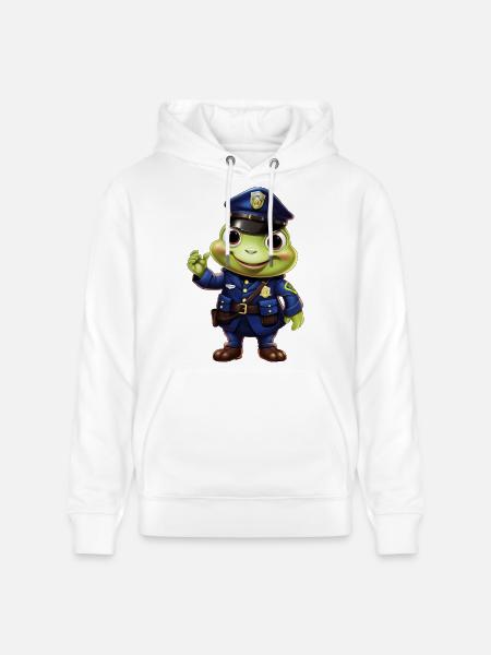 Polizei Frosch - Stanley/Stella Unisex Bio-Hoodie CRUISER - Weiß