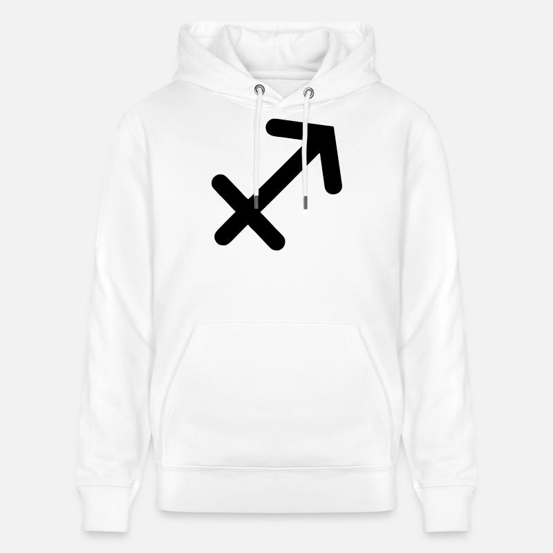 Signe du zodiaque Sagittaire Sagittaire - Sweat à capuche bio CRUISER Stanley/Stella Unisexe - blanc