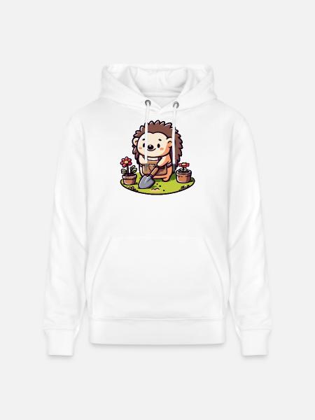 Igelgärtner: Der Blütenkumpel - Stanley/Stella Unisex Bio-Hoodie CRUISER - Weiß
