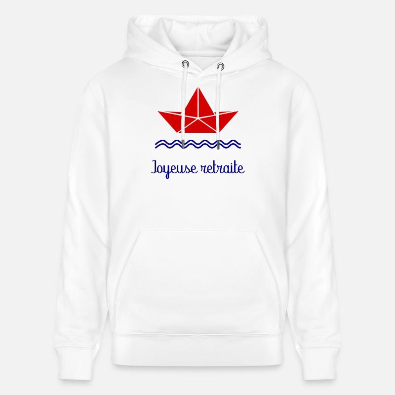 JOYEUSE RETRAITE - Sweat à capuche bio CRUISER Stanley/Stella Unisexe - blanc