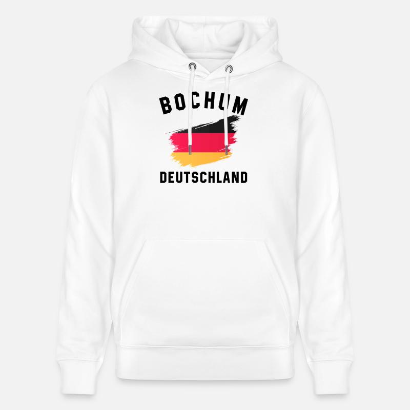 Conception à l’aquarelle du drapeau allemand - Sweat à capuche bio CRUISER Stanley/Stella Unisexe - blanc