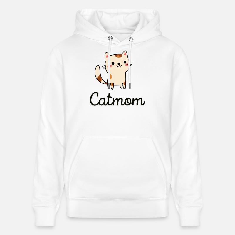 Design de chat mignon avec charme - Sweat à capuche bio CRUISER Stanley/Stella Unisexe - blanc