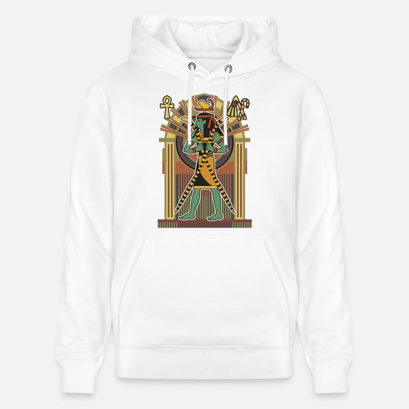 HEKA, dieu égyptien de la magie - Sweat à capuche bio CRUISER Stanley/Stella Unisexe - blanc