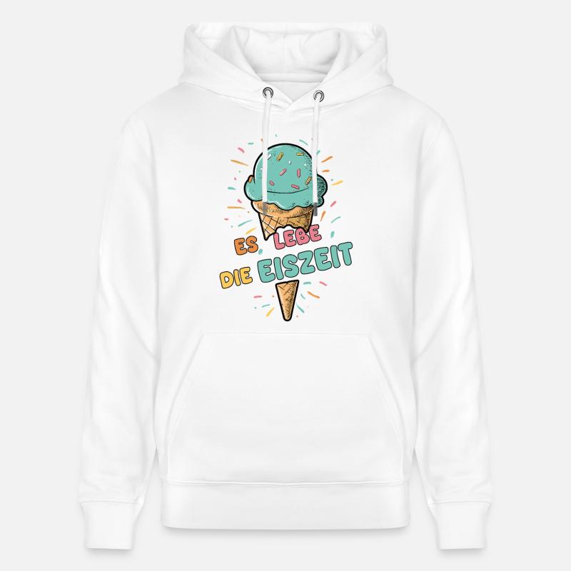 Es lebe die Eiszeit - Eiskugel - Stanley/Stella Unisex Bio-Hoodie CRUISER  - Weiß