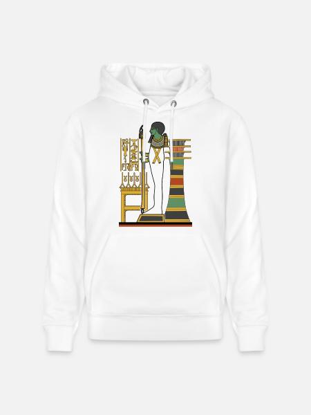 PTAH Dio Creatore e gli Artigiani. - Felpa con cappuccio ecologica unisex CRUISER di Stanley/Stella - bianco