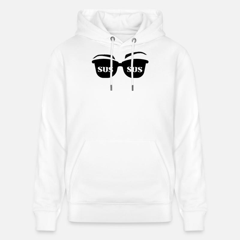 Lunettes de soleil SUS Meme Design - Sweat à capuche bio CRUISER Stanley/Stella Unisexe - blanc