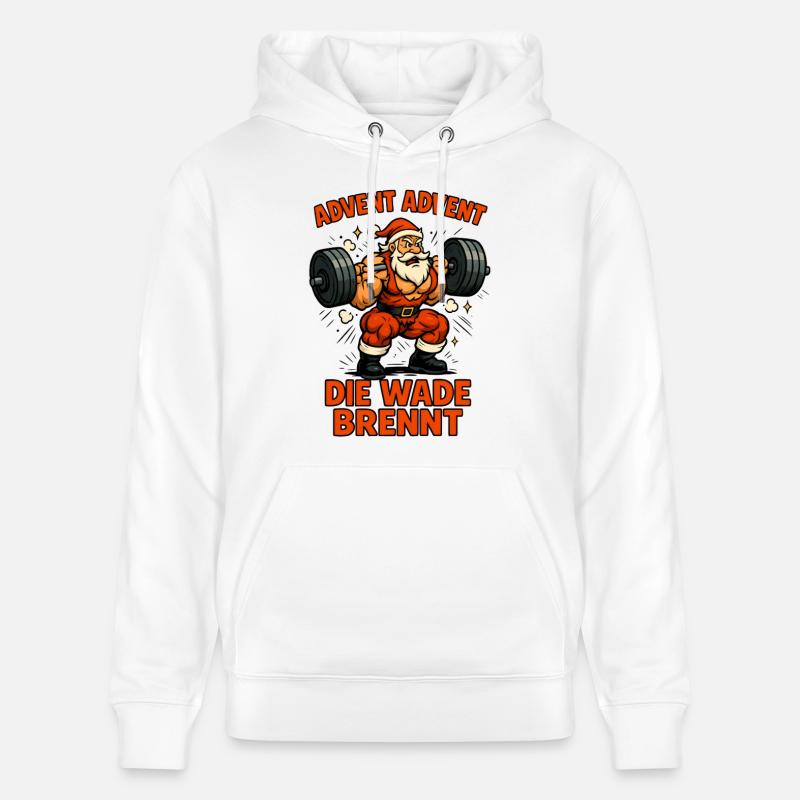 Avent Avent le veau brûle - Sweat à capuche bio CRUISER Stanley/Stella Unisexe - blanc