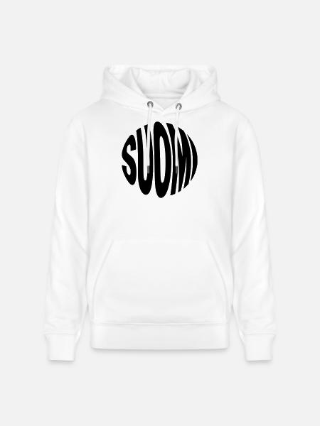 Suomi - Finland inscription - Stanley/Stella CRUISER Unisex Organic Hoodie - white