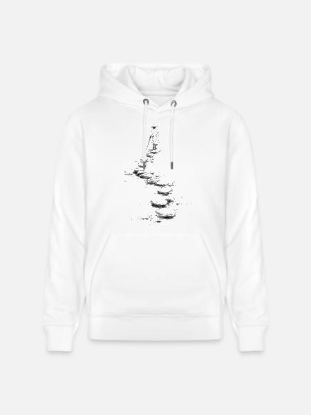 walk the path - Stanley/Stella CRUISER Unisex Organic Hoodie - white