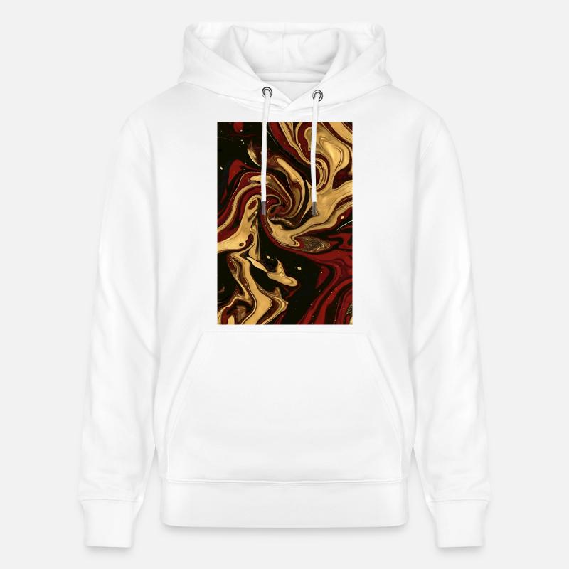 Abstrakt Deutschland Fluid Art Teil 2. - Stanley/Stella Unisex Bio-Hoodie CRUISER  - Weiß