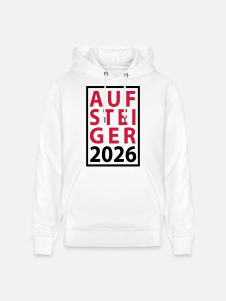 Aufsteiger 2026 Aufstieg - Stanley/Stella Unisex Bio-Hoodie CRUISER  - Weiß