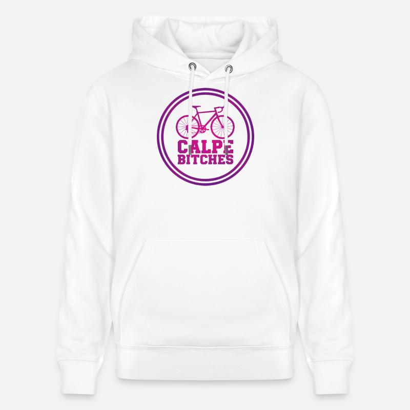 Emblème de cyclisme Calpe Bitches - Sweat à capuche bio CRUISER Stanley/Stella Unisexe - blanc