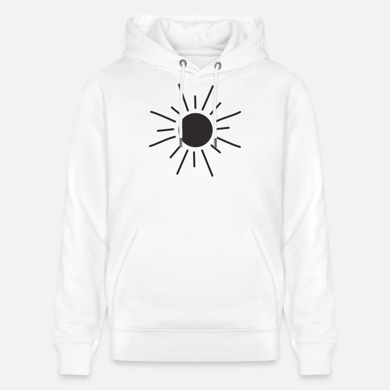 Soleil tiré joyeusement - Sweat à capuche bio CRUISER Stanley/Stella Unisexe - blanc