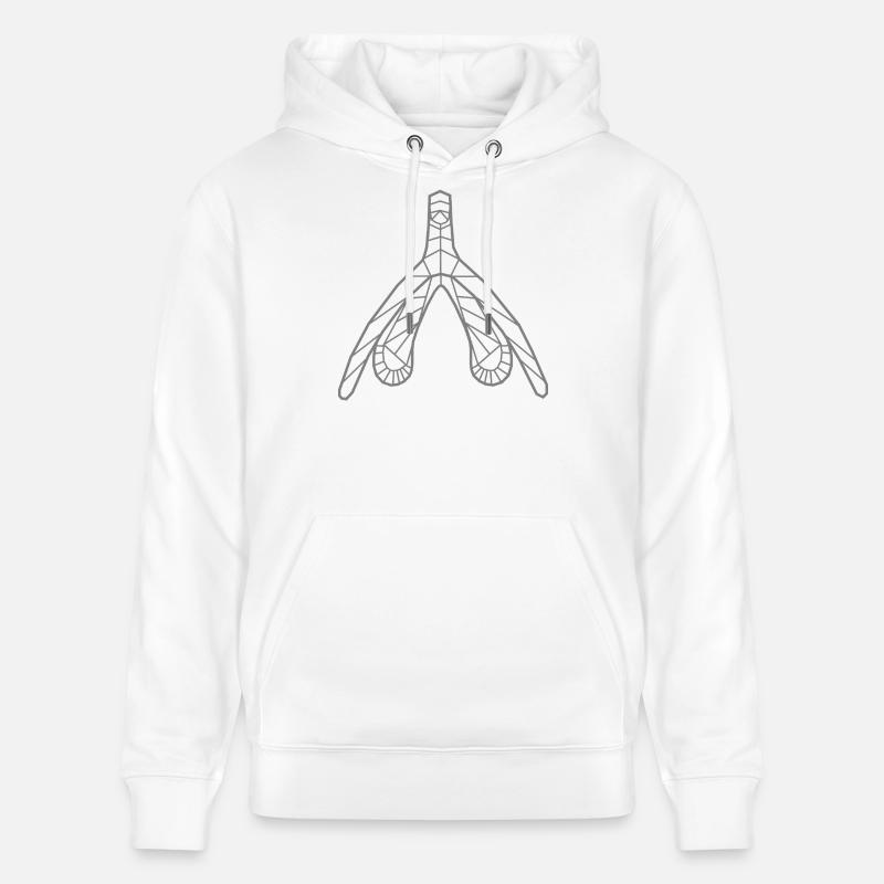 Klitoris_grau - Sweat à capuche bio CRUISER Stanley/Stella Unisexe - blanc